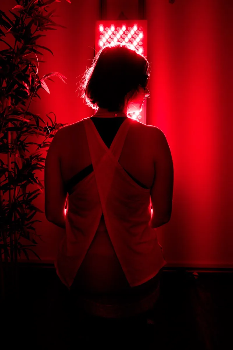 Séance de Red Light Therapy et récupération sportive haute performance